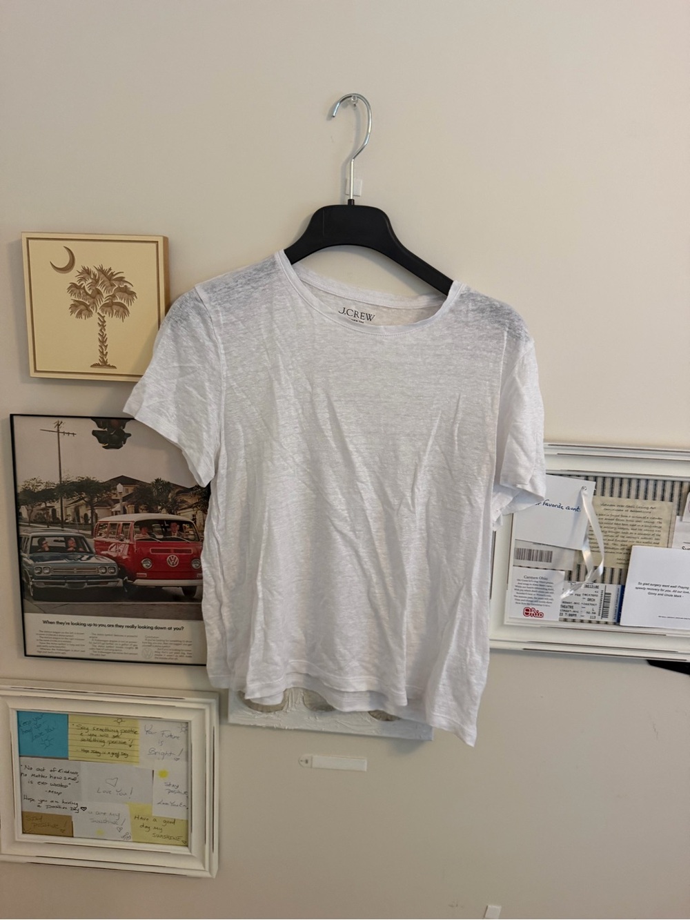 J. Crew White Short-Sleeve Crewneck Tee